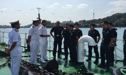 India Coast Guard Ship Vaibhav visited Singapore