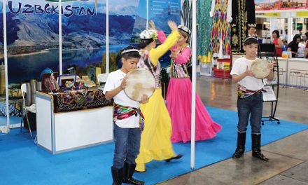 Uzbek Dancers Charm NATAS Visitors